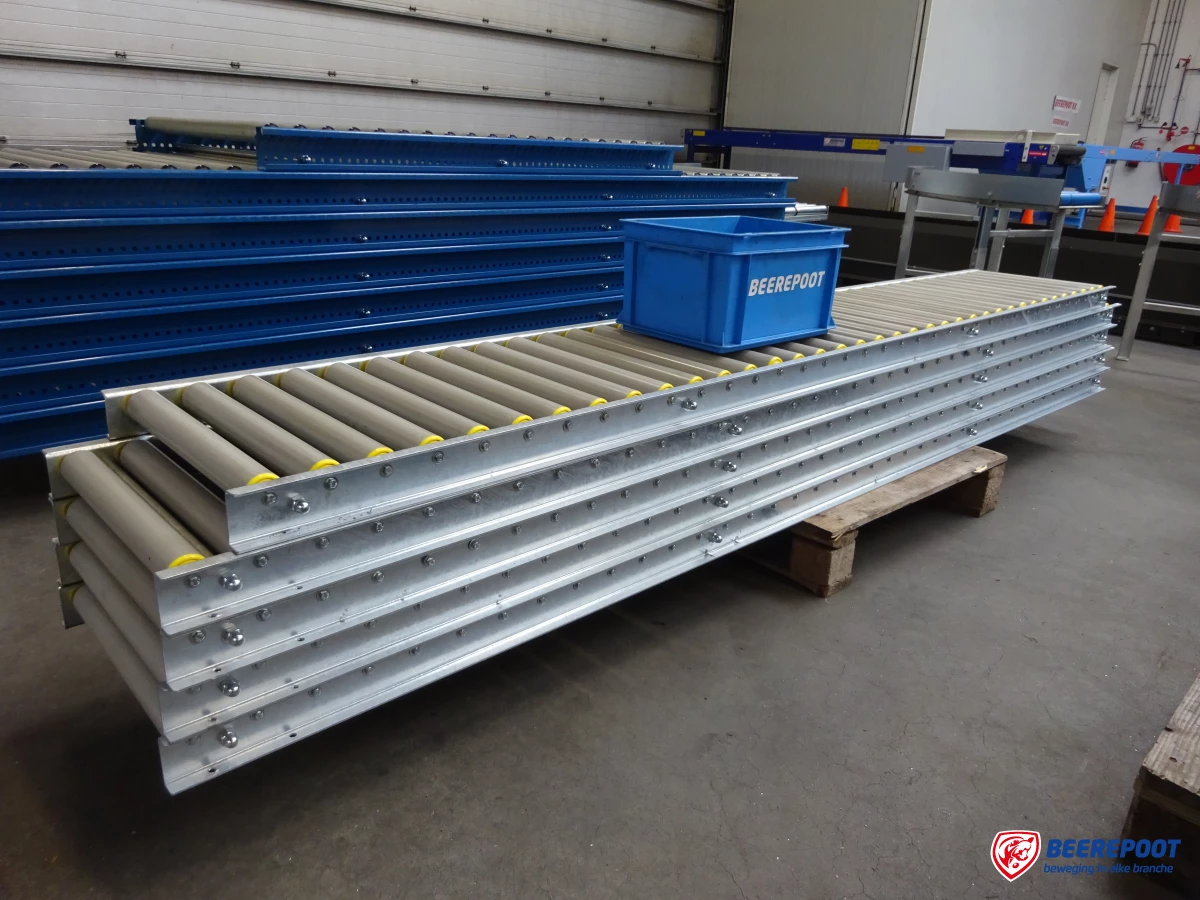 Rollenbaan x 400, PVC, h.o.h 75 mm